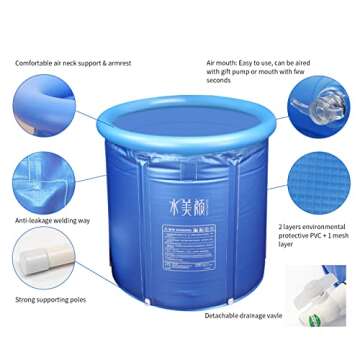 G Ganen Portable Inflatable Spa for Relaxation and Recovery