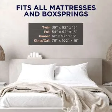 Ultrablock Mattress Bags for Moving or Storage – 6 Mil Reusable Plastic Cover, Tear and Puncture Resistant, Non-Slip Grip, Extra Thick Queen Size Bag – Moving Supplies