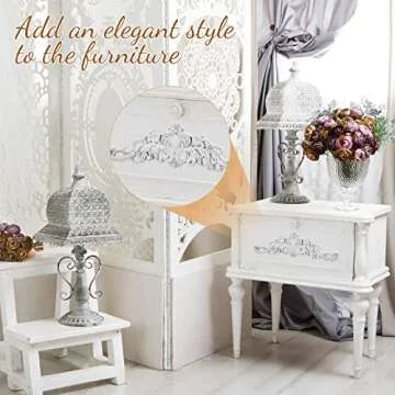 Elegant Wooden Appliques for DIY Decor Enhancements