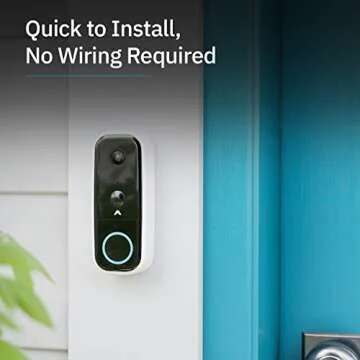 Abode Wireless Video Doorbell Cam with Chime - Smart Home Security