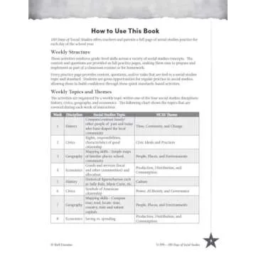 180 Days: Social Studies for 2nd Grade Practice Workbook for Classroom and Home, Cool and Fun Practice Created by Teachers (180 Days of Practice)