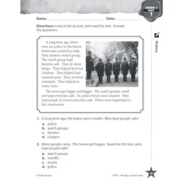 180 Days: Social Studies for 2nd Grade Practice Workbook for Classroom and Home, Cool and Fun Practice Created by Teachers (180 Days of Practice)