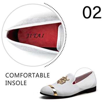 Stylish Men’s Slip-on Glitter Loafers for Any Occasion