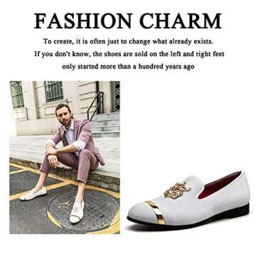 Stylish Men’s Slip-on Glitter Loafers for Any Occasion