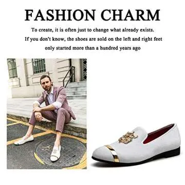 Stylish Men’s Slip-on Glitter Loafers for Any Occasion