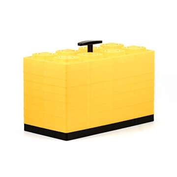 Camco Fasten Camper/RV Leveling Blocks - Features Interlocking Design for Customizable Height - Carr...