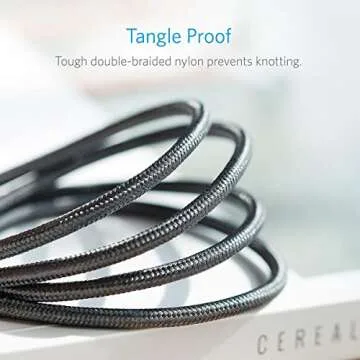 Anker Powerline+ USB C to USB C Cable, 60W USB 2.0 Cable (6ft), for USB Type-C Devices Including Galaxy Note 8 S8 S8+ S9, iPad Pro 2020, Pixel, Nexus 6P, Matebook, MacBook and More