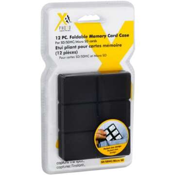 Secure & Portable 12 Piece SD Memory Card Case by XIT