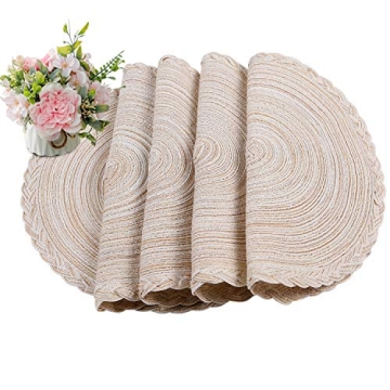 Homing Round Placemats Set of 6 – Woven Heat Resistant Mats