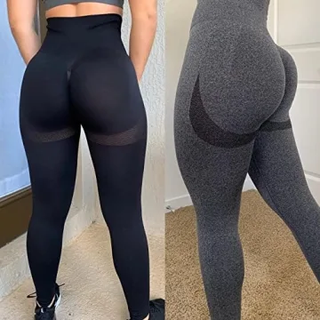 SEASUM High Waisted Seamless Leggings for Women