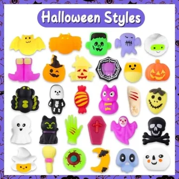 MGparty 42pcs Halloween Squishies Party Favors and Toys