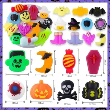 MGparty 42pcs Halloween Squishies Party Favors and Toys