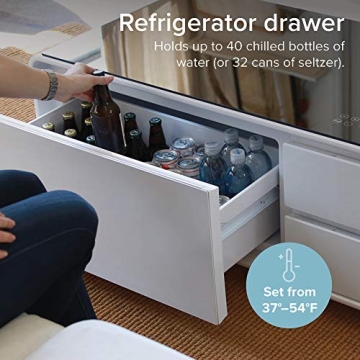 Sobro Coffee Table with Built-in Fridge and Speakers