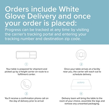 Sobro Coffee Table with Built-in Fridge and Speakers