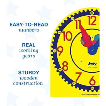 Carson Dellosa Judy Clock: Teach Time Effortlessly
