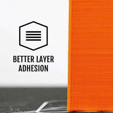 HATCHBOX 1.75mm Orange PLA 3D Printer Filament, 1 KG Spool, Dimensional Accuracy +/- 0.03 mm, 3D Printing Filament