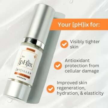 The PHIX pHiller Peptide Serum - Advanced Anti Aging Face Tightening Serum for Fine Lines and Wrinkl...