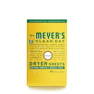 Mrs. Meyer's Clean Day Dryer Sheets Honeysuckle 80 Count