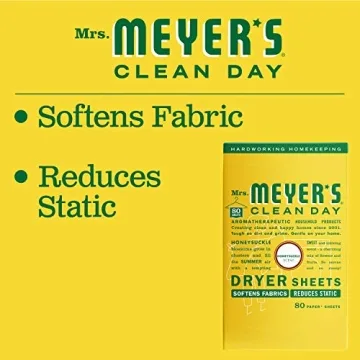 Mrs. Meyer's Clean Day Dryer Sheets Honeysuckle 80 Count