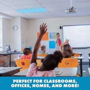 Easy Install Fluorescent Light Filters for Classroom Essentials
