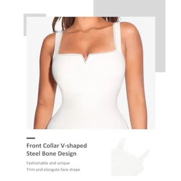FeelinGirl Bodysuit Tummy Control Elegant Shapewear