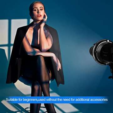 Wellmaking Bowens Mount Optical Snoot for Creators and Photographers