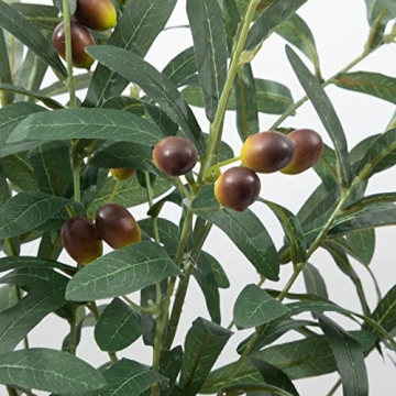 SHACOS 3 PCS 39" Fake Olive Tree Branches Olive Stems Large Tall Artificial Greenery Stems Bulk Faux Olive Branches for Vase Olive Leaves Plant Branch Greenery Decor