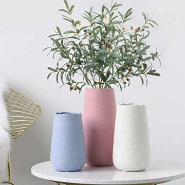 SHACOS 3 PCS 39" Fake Olive Tree Branches Olive Stems Large Tall Artificial Greenery Stems Bulk Faux Olive Branches for Vase Olive Leaves Plant Branch Greenery Decor