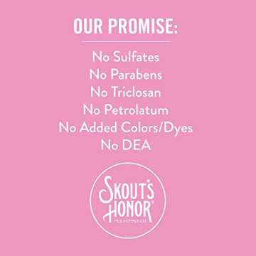 SKOUT'S HONOR Pet Detangler Spray - Hydrating & Conditioning with Avocado Oil & Probiotics, 97% Natural, Paraben & Sulfate-Free, softens for a More brushable Coat, Daily Use, 8oz, Happy Puppy