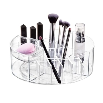iDesign Sarah Tanno Lazy Susan Spinning Organizer Clear