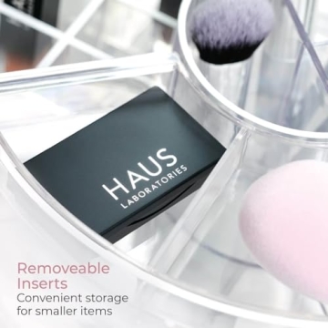 iDesign Sarah Tanno Lazy Susan Spinning Organizer Clear