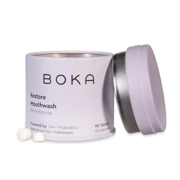 Boka Travel Size Mouthwash Tablets - Hydroxyapatite, Fluoride Free & Alcohol Free - Chewable Tablets...