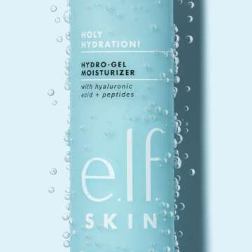 e.l.f. Holy Hydration! Hydro-Gel Moisturizer, Hydrates & Moisturizes Skin for a Plumped Up Complexion, Lightweight & Quick-Absorbing, White, 1.76 Oz