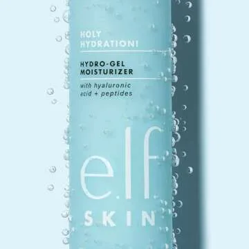 e.l.f. Holy Hydration! Hydro-Gel Moisturizer, Hydrates & Moisturizes Skin for a Plumped Up Complexion, Lightweight & Quick-Absorbing, White, 1.76 Oz