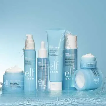 e.l.f. Holy Hydration! Hydro-Gel Moisturizer, Hydrates & Moisturizes Skin for a Plumped Up Complexion, Lightweight & Quick-Absorbing, White, 1.76 Oz