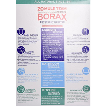 Borax 20 Mule Team Booster for Fresh Laundry and Cleaning