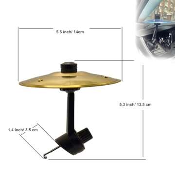 Car Drum Cymbal Air Vent, Fun Music Accessories for Drummers, Cool Car Gadgets for Dashboard and Air...