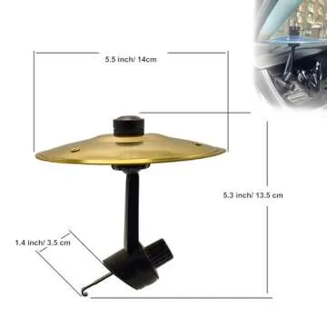 Car Drum Cymbal Air Vent, Fun Music Accessories for Drummers, Cool Car Gadgets for Dashboard and Air...