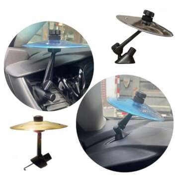 Car Drum Cymbal Air Vent, Fun Music Accessories for Drummers, Cool Car Gadgets for Dashboard and Air Vent, Easy Install