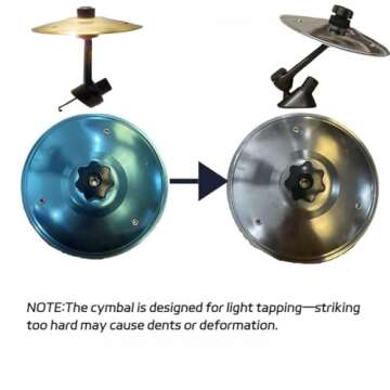 Car Drum Cymbal Air Vent, Fun Music Accessories for Drummers, Cool Car Gadgets for Dashboard and Air Vent, Easy Install