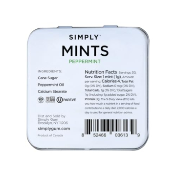 Simply Peppermint Mints | Fresh Breath Anytime, Anywhere