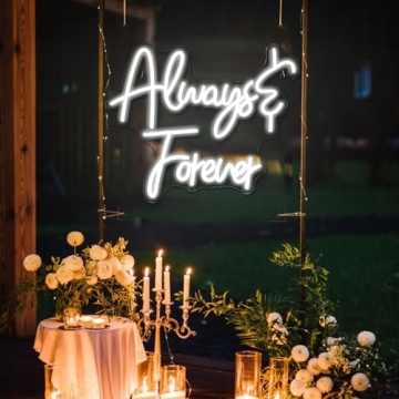 Always Forever Neon Sign for Romantic Home Decor