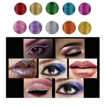 Vibrant 10 Colors Liquid Glitter Eyeliner for Stunning Looks