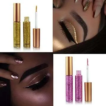 Vibrant 10 Colors Liquid Glitter Eyeliner for Stunning Looks
