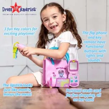 Dress-Up-America Toddler Purse Set for Pretend Play