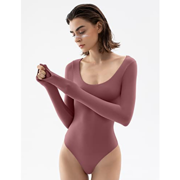 PUMIEY Long Sleeve Bodysuit - Chic & Comfortable Style