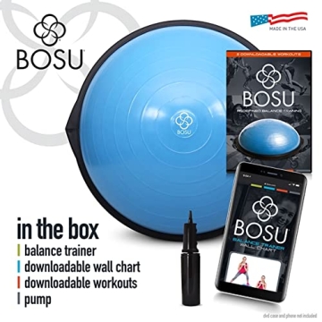 Bosu Balance Trainer Full Body Workout Ball with Pump