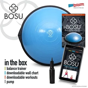 Bosu Balance Trainer Full Body Workout Ball with Pump