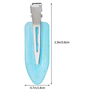 Wobe 24pcs Creaseless Hair Clips No Bend Hair Clips No Crease Hair Clip for Curl Hairstyle Bangs Mak...