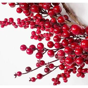 Stunning 18 Inch Christmas Berry Wreath for Festive Decor